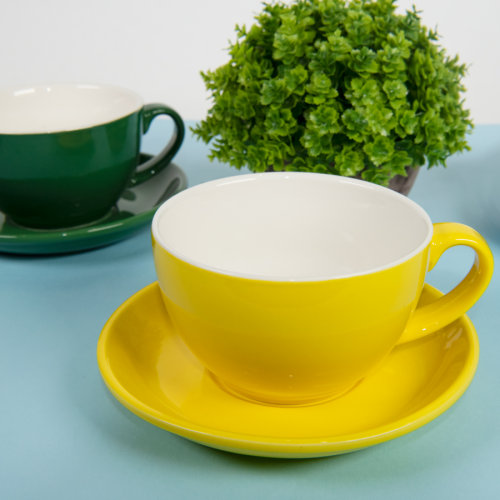 Чайная/кофейная пара CAPPUCCINO (желтый)