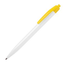 Ручка шариковая N8 (белый, желтый)