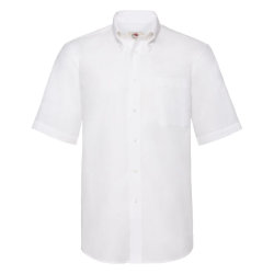 Рубашка мужская SHORT SLEEVE OXFORD SHIRT 130  (белый)