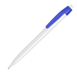 Ручка шариковая N8 (белый, синий)